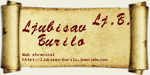 Ljubisav Burilo vizit kartica